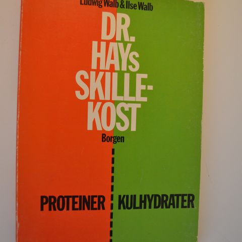 Dr. Hays skillekost Proteiner / Karbohydrater . trn 49