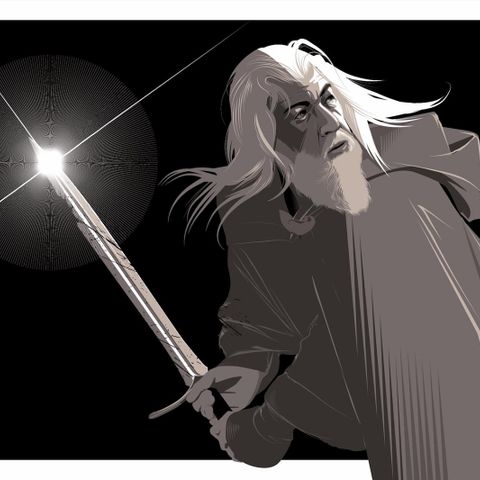 "Gandalf" av Craig Drake, filmkunst Ringenes Herre