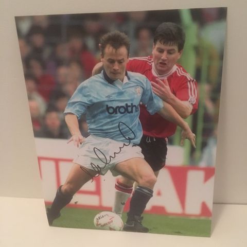 Manchester City - Mark Ward signert 20x25 cm fotografi