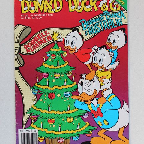 DONALD DUCK 1991 NR 52 MED KLISTREMERKER