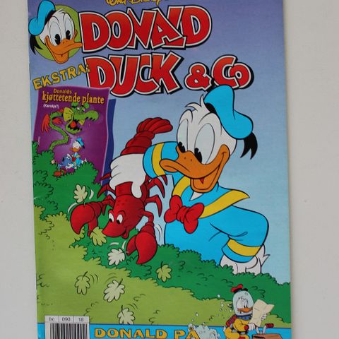 DONALD DUCK 1997 NR 18 MED DONALDS KJØTTETENDE PLANTE