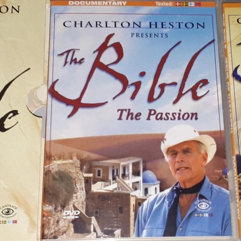 4 DVD.THE BIBLE.CHARLTON HESTON.Dokumentary.