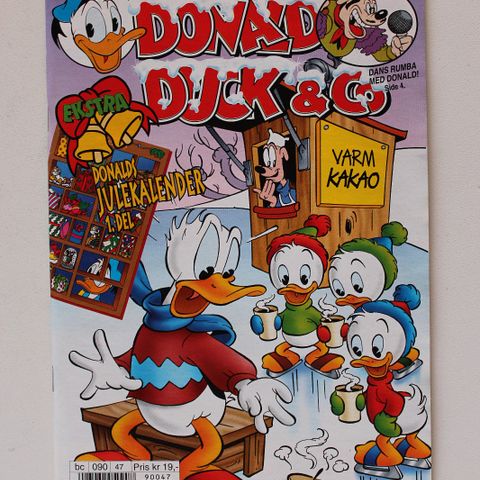 DONALD DUCK 1999 NR 47 MED DONALDS JULEKALENDER 1 DEL