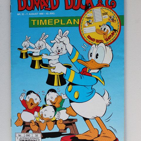 DONALD DUCK 1990 NR 32 MED DONALD DUCK & CO TIMEPLAN
