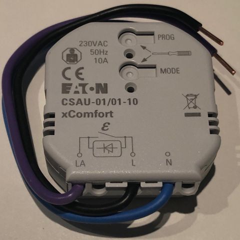 NY/UÅPNET Eaton xComfort bryteaktuator CSAU-01/01-10 i originaleske