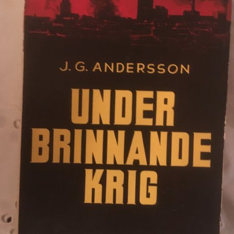 BokFrank: J. G. Andersson; Under brinnande krig (1938) På svensk