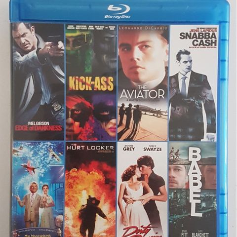 Blu-Ray filmer  (norsk tekst)8 filmer