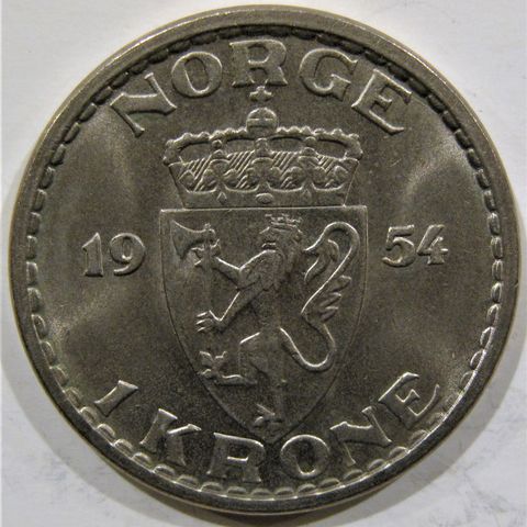 1 Kr 1954 Kong Haakon 7