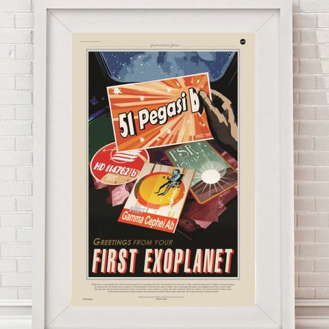 Nasa Vintage Turist Plakat - 51 Pegasi B