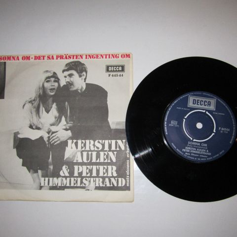 KERSTIN AULÈN & PETER HIMMELSTRAND / SOMNA OM - 7" VINYL SINGLE