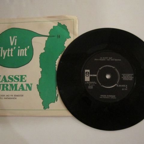 HASSE BURMAN / VI FLYTT' INT' - 7" VINYL SINGLE