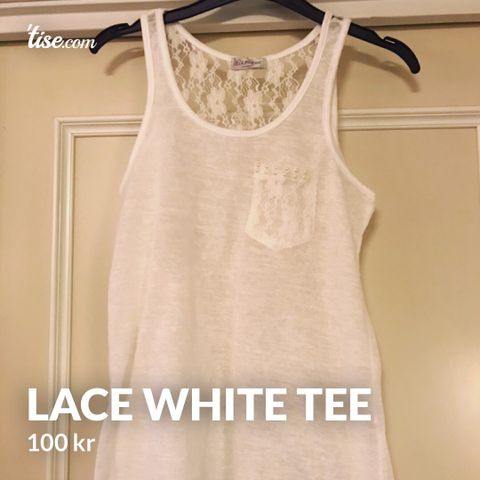 Lace White Tee