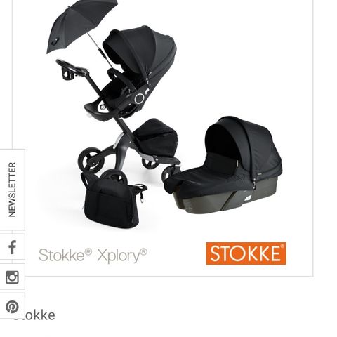 Stokke Xplory  True Black Limited Edition' Stroller 2/1