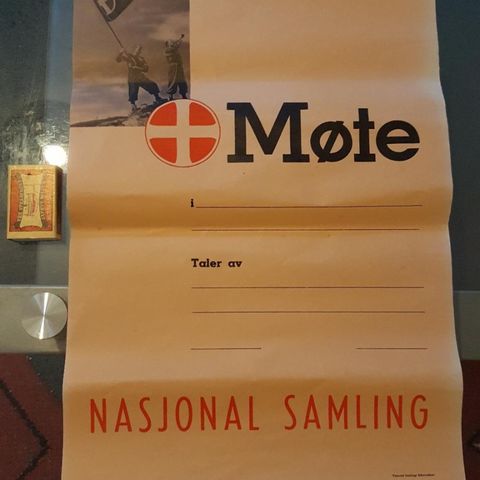 Nasjonal Samling møte plaket