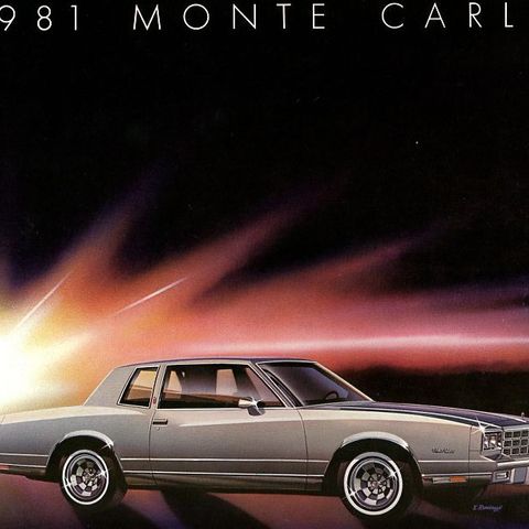 Originalt hefte: Chevrolet 1981 Monte Carlo