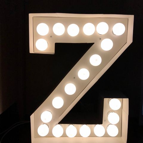 Gulvlampe, Seletti Vegaz Letter Z white