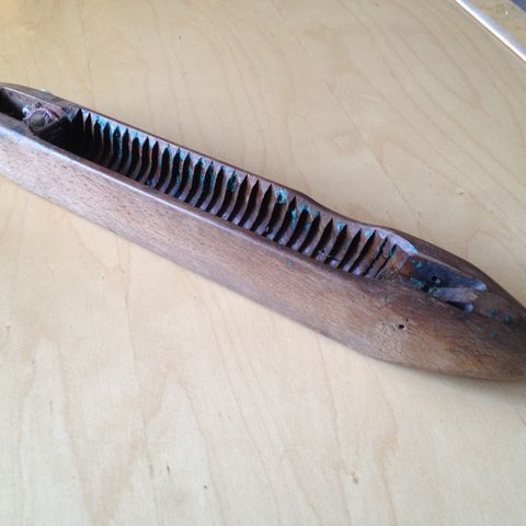 Vintage Flying Shuttle Industrial Weaving Tool