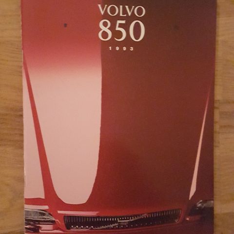 Brosjyre Volvo 850 1993