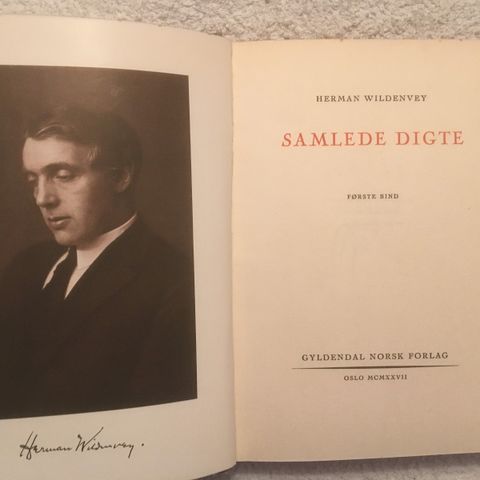 BokFrank: Herman Wildenvey: Samlede digte - 3 bind (1927) / 6 bind (1936-37)