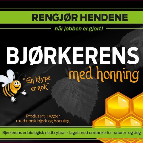 Bjørkerens med honning! Håndrensekrem