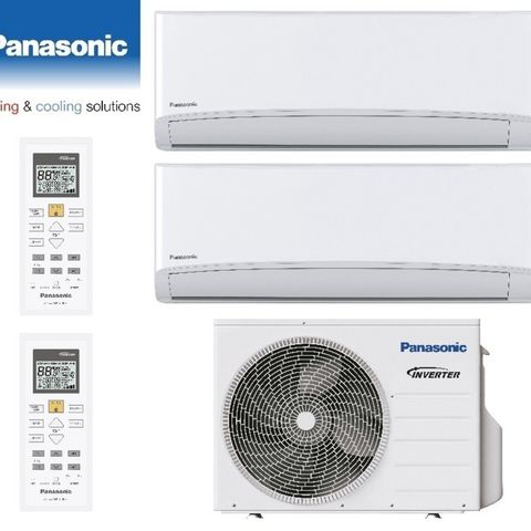 Nye Panasonic 9,5kW Duosplitt