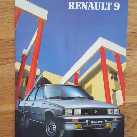 Brosjyre Renault 9 1986