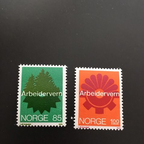 Norske frimerker 1974