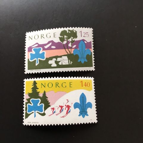 Norske frimerker 1975