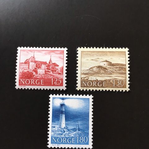 Norske frimerker 1977