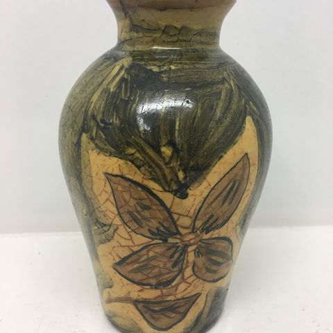 Håndmalt gammel vase