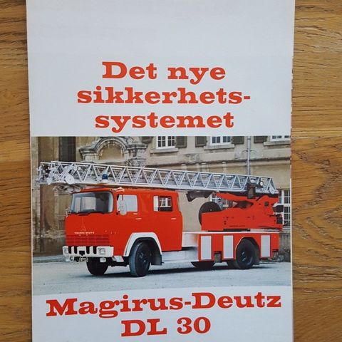 Brosjyre Magirius-Deutz DL 30 1971