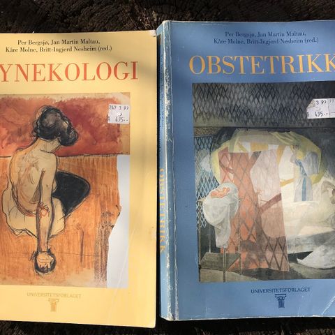 Obstetrikk og Gynekologi kr 60 for begge