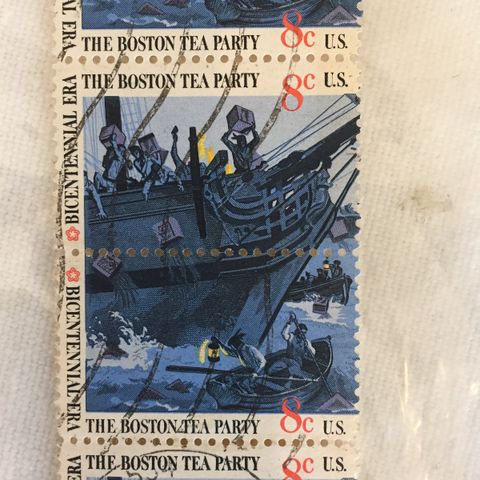 Boston tea party stamps - frimerker - 1973