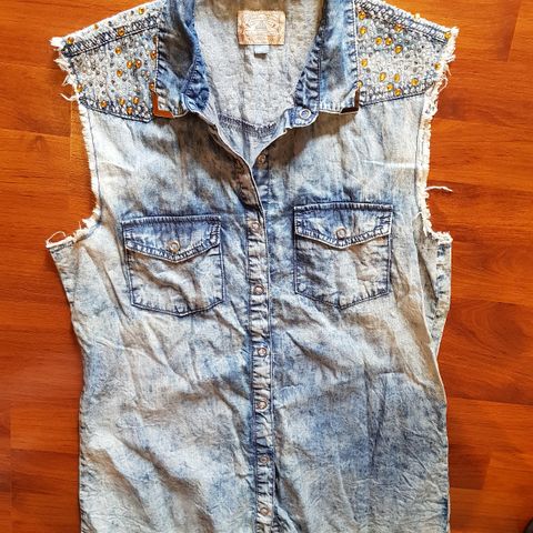 Denim/ dongeri topp str xs