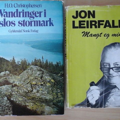 Vandringer i Oslos stormark + Mangt eg minnes (Jon Leirfall)