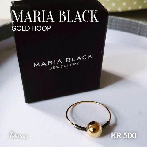 Maria black Gold hoop (ikke brukt)