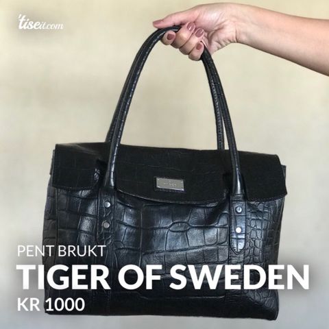 Pent brukt skinnveske fra Tiger of Sweden