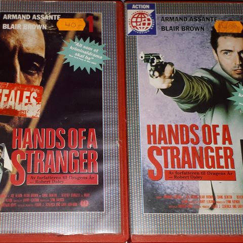 2 VHS BIG BOX.HANDS OF A STRANGER