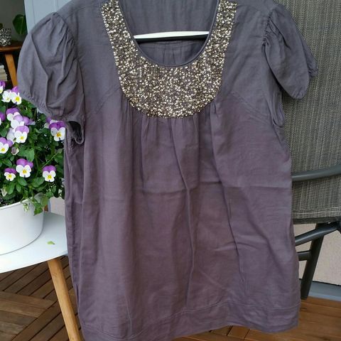 Mørkegrå Saint Tropez bluse / topp