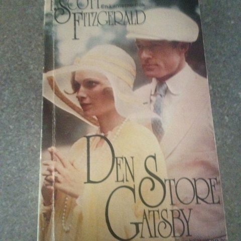 Den store gatsby av Scott Fitzgerald til salgs.