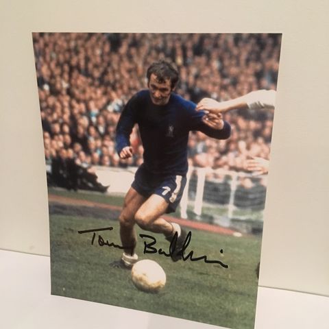 Chelsea FC - Tommy Baldwin signert 20x25 fotografi