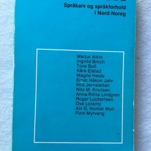 BokFrank: Nordnorsk  Språkarv og språkforhold i Nord-Noreg (1982)