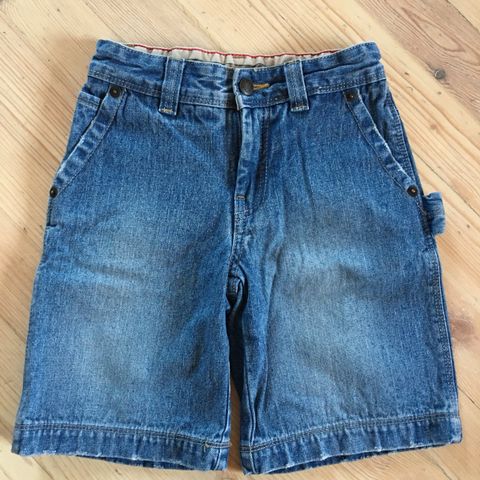 Tøff dongry shorts, str 5 år