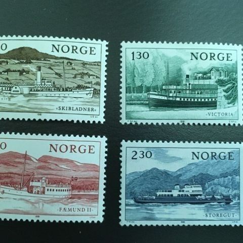 Norge, 1981 Skipsfart på norske innsjøer. NK 889-NK 892. Postfrisk