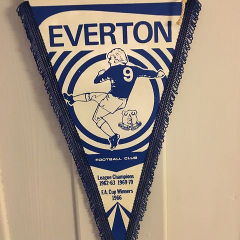 Everton -flott gammel vintage vimpel