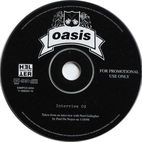 Oasis - Interview CD - CD - 1998