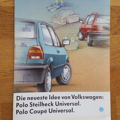Brosjyre VW Polo Universal 1992