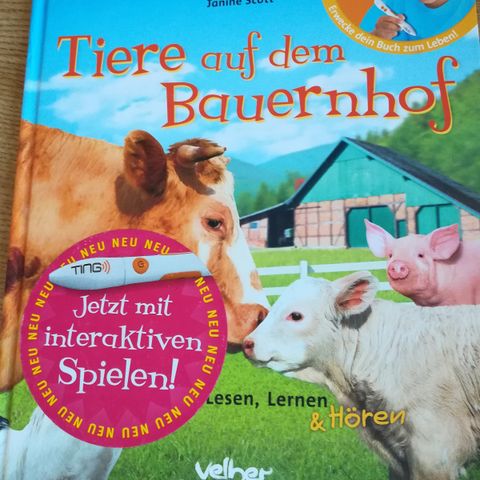 TING Starterset sprechendes Kinderbuch , alende barnebok; tysk. 100 kr. Ubrukt