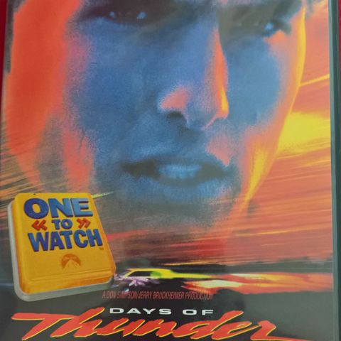 Days Of Thunder (DVD)norsk tekst