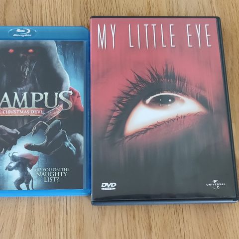 Krampus Blu Ray og Mye Little Eye DVD selges! 10kr pr film!